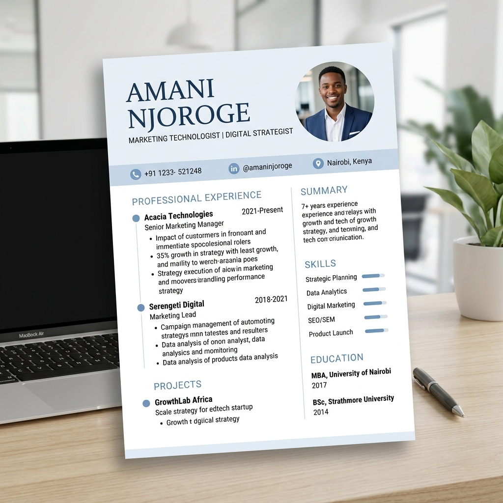 Professional CV Preview